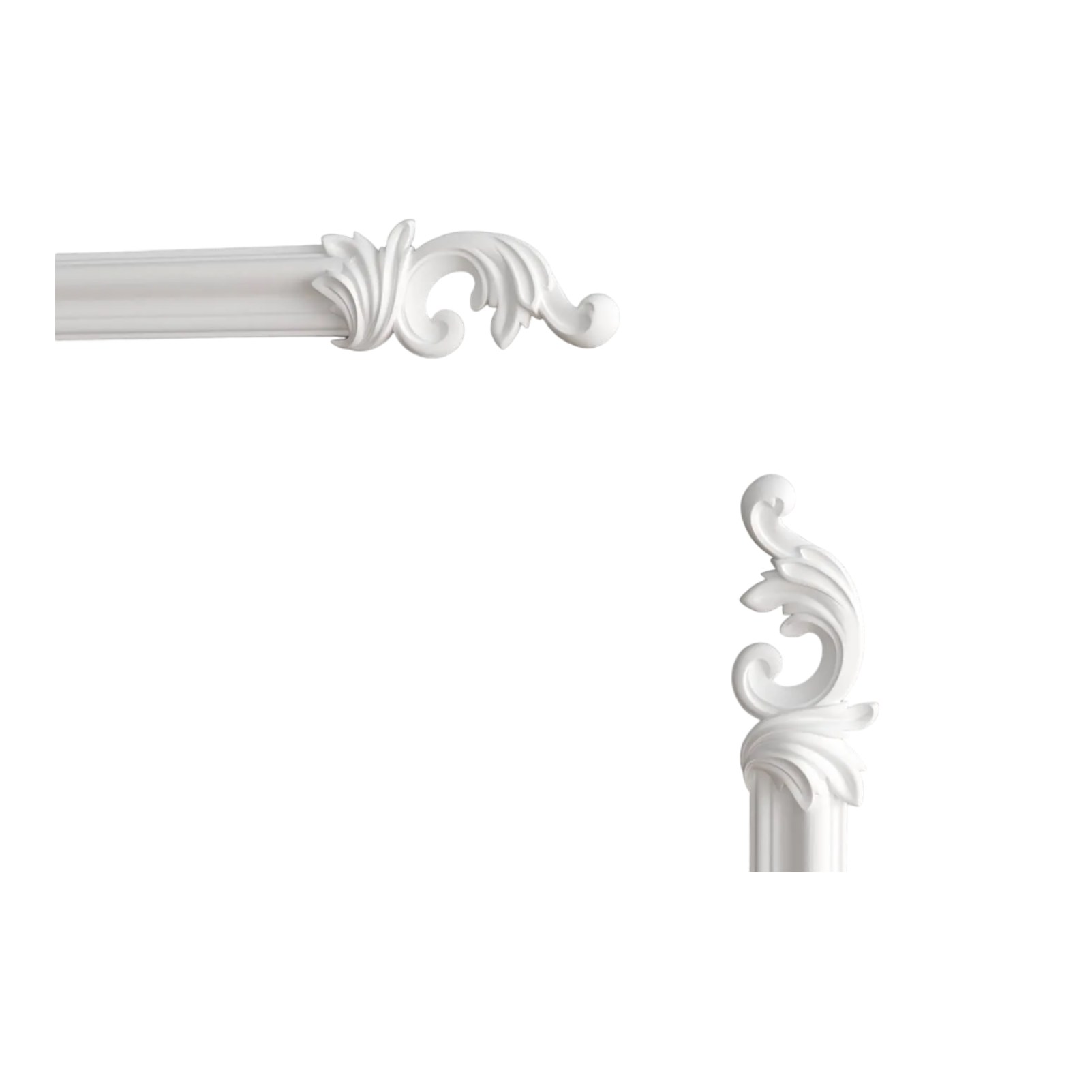 Угловой элемент к молдингу под покраску Decor-Dizayn H1-DD301 LR 165×71×25