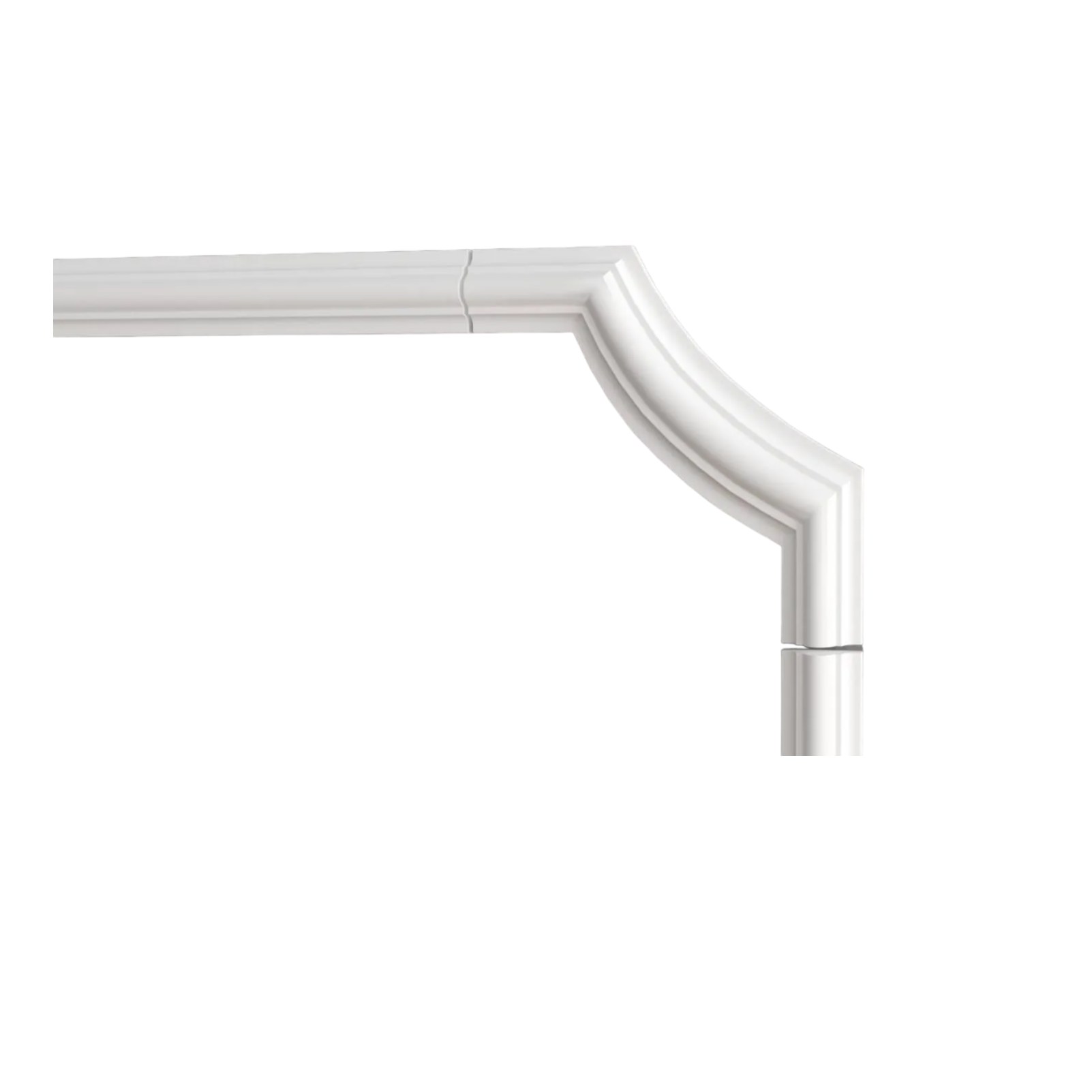 Угловой элемент к молдингу под покраску Decor-Dizayn C1-DD002 157×157×19