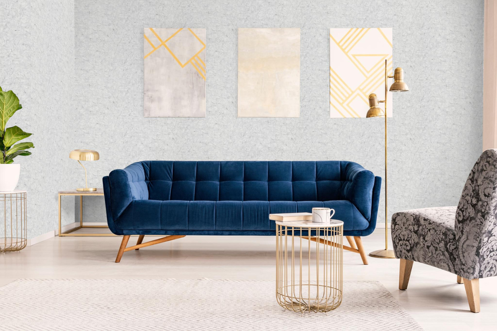 Обои Marburg Rainbow 3 32853 10,05×1,06 фото в интерьере