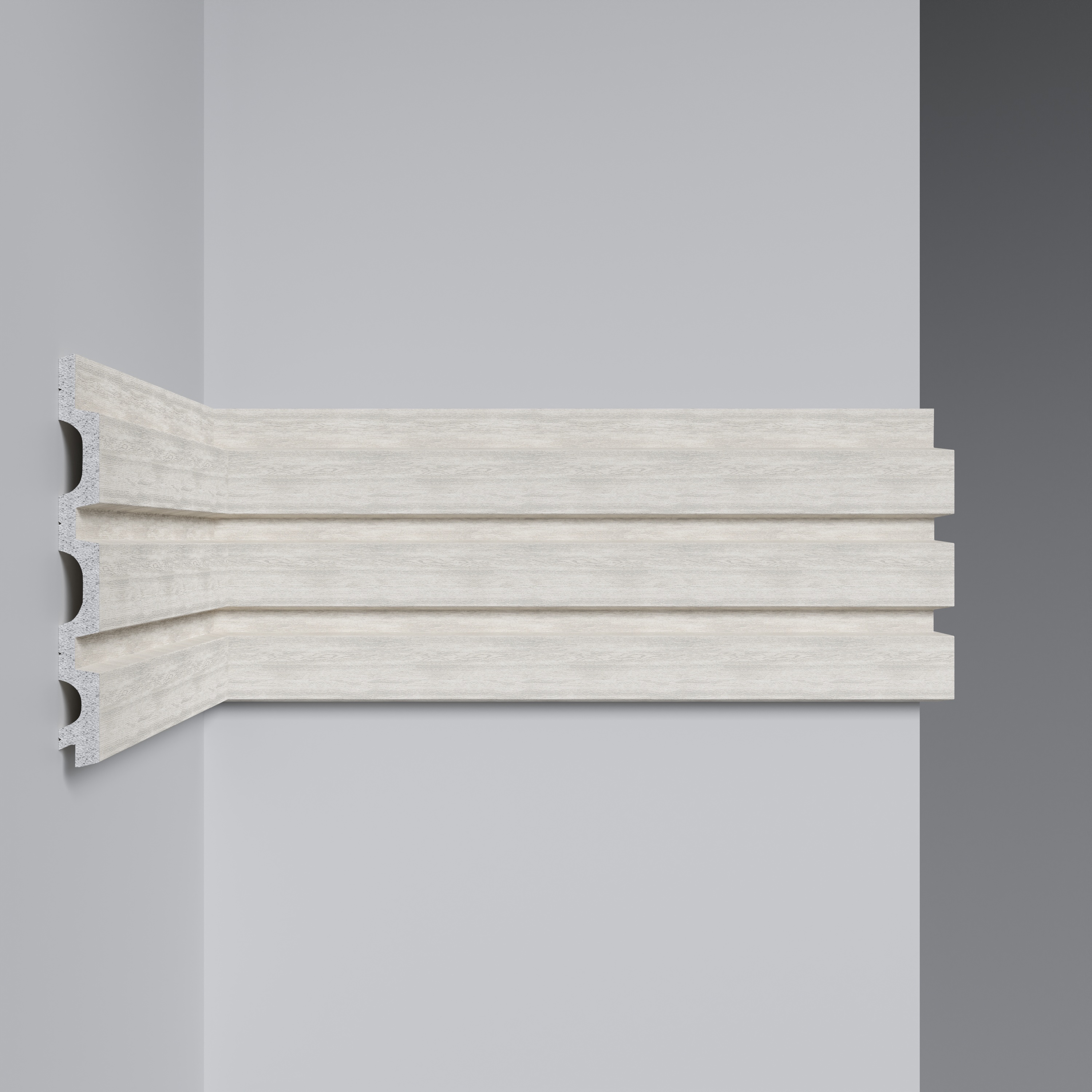 Стеновая панель Decomaster Eco Line D316-1070 Дуб молочный 2900×122×12