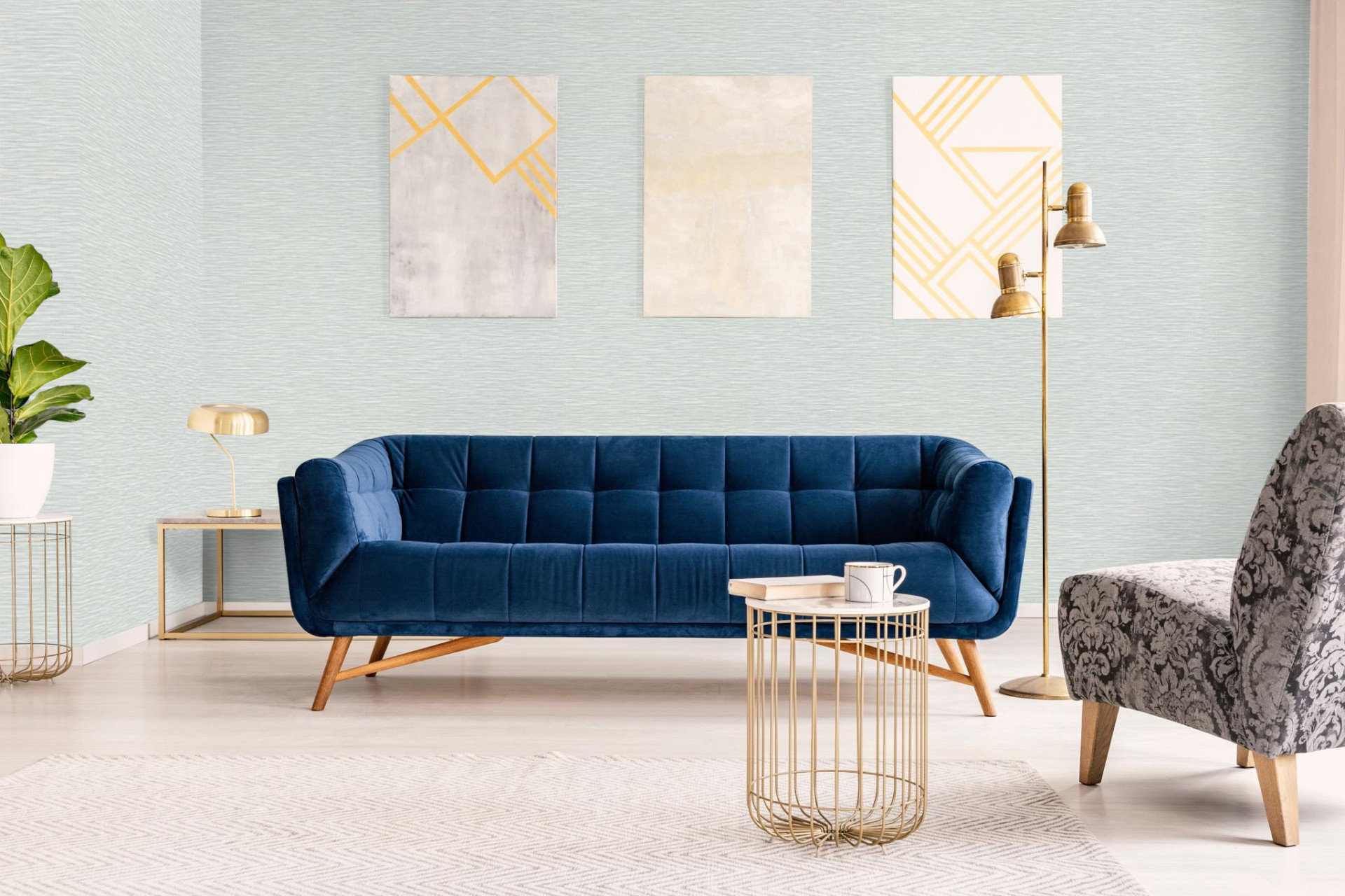 Обои Marburg Rainbow 3 33021 10,05×1,06 фото в интерьере