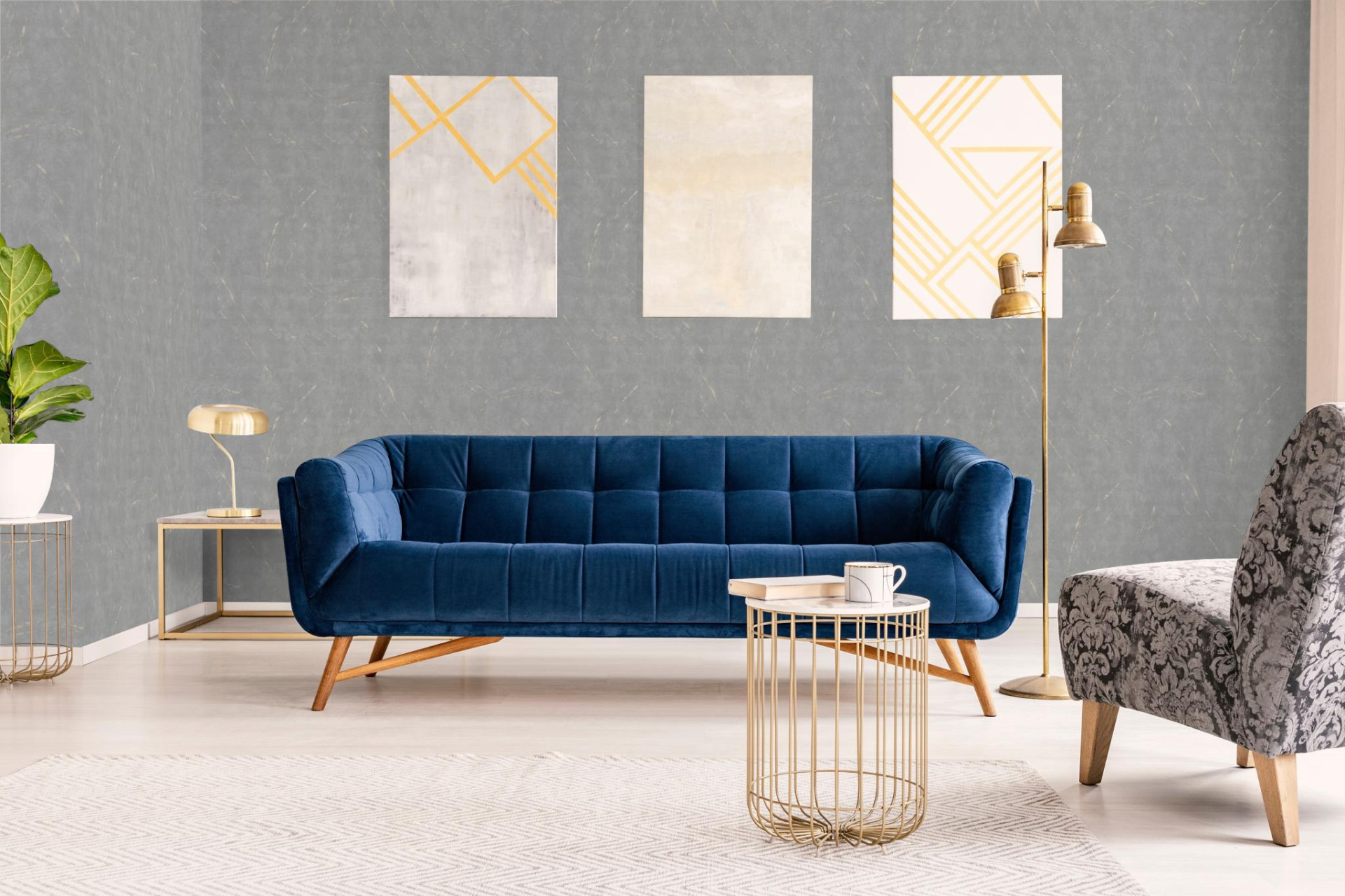 Обои Marburg Rainbow 3 33619 10,05×1,06 фото в интерьере