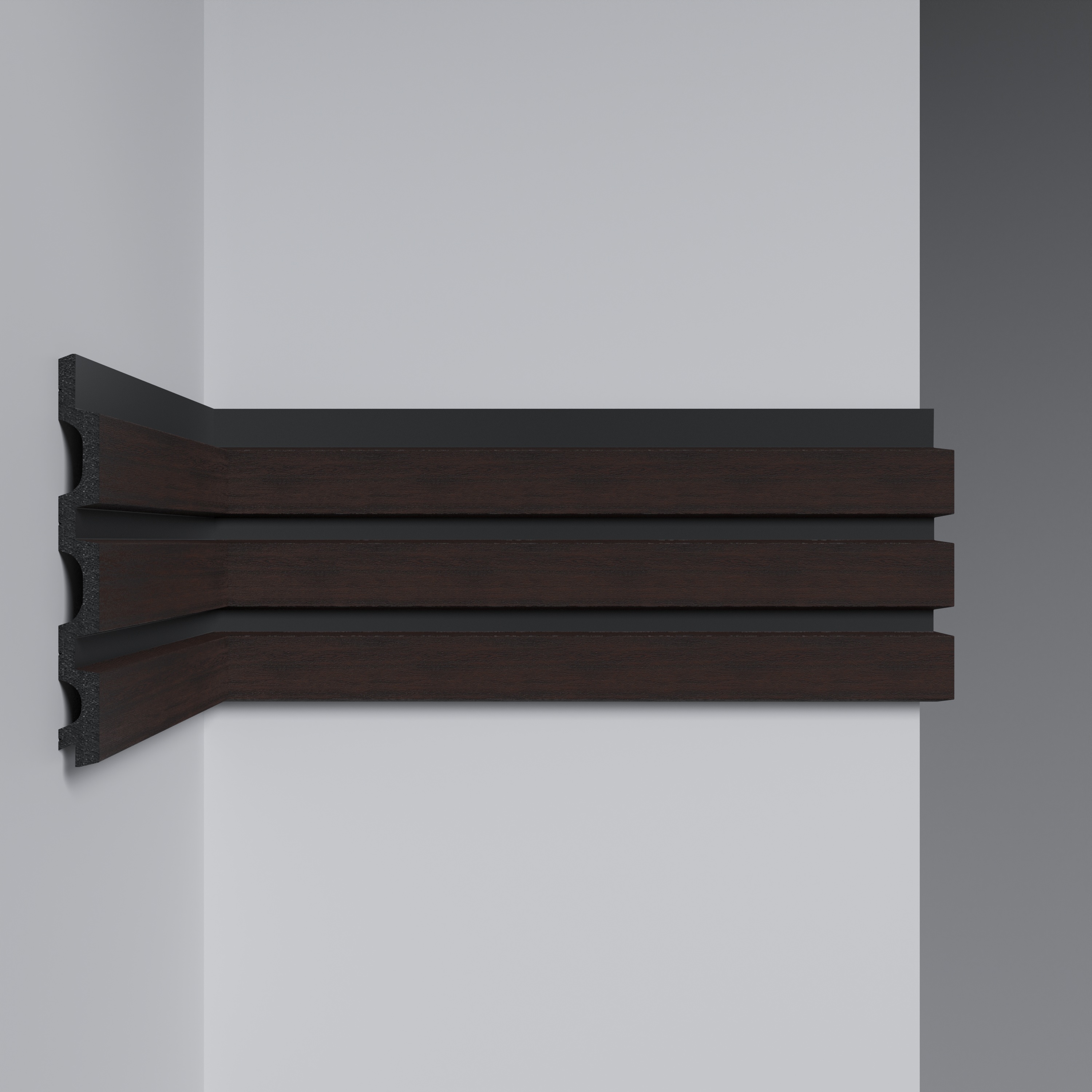 Стеновая панель Decomaster Eco Line D316-438D Махагон 2900×122×12