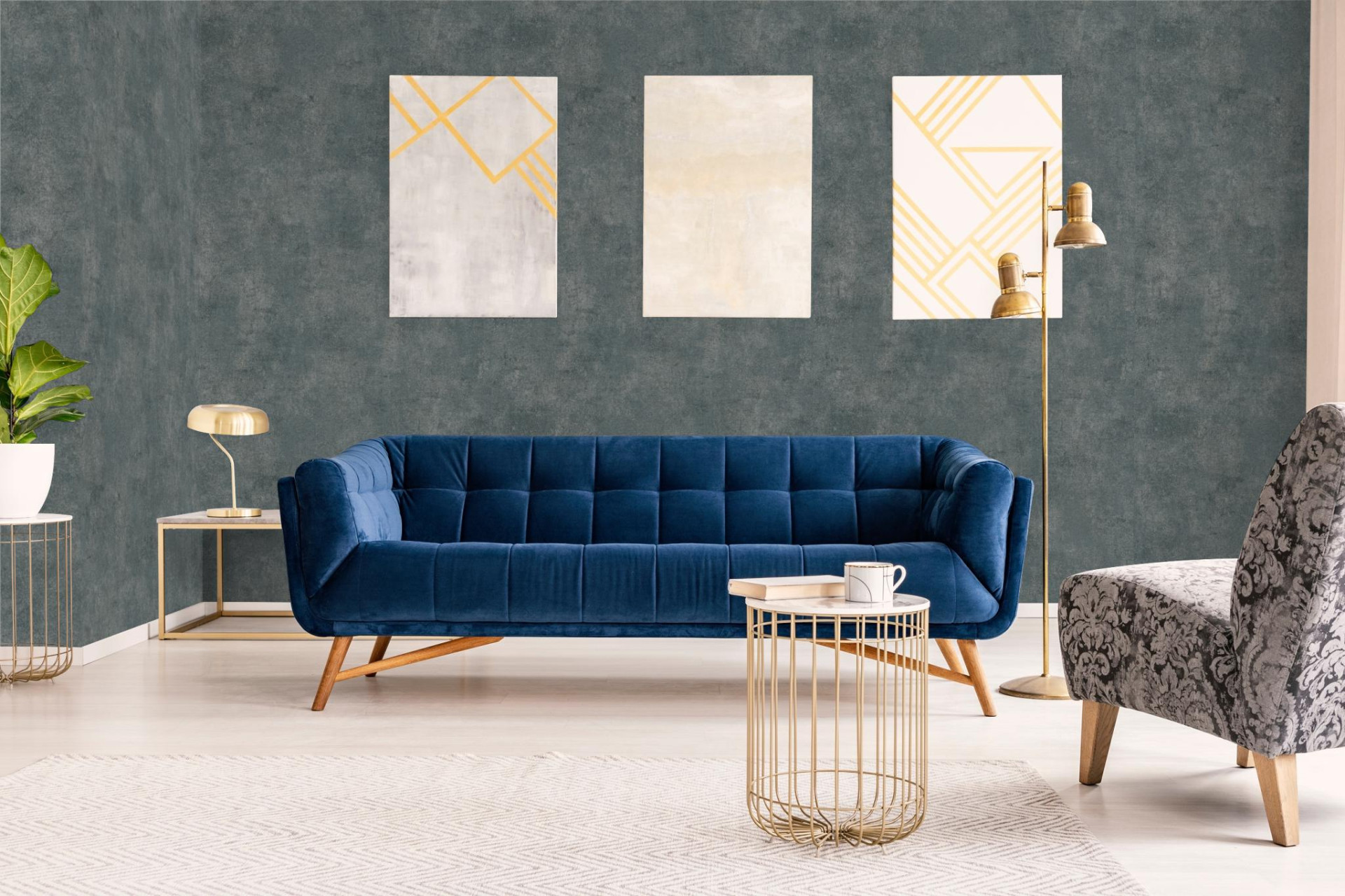 Обои Marburg Rainbow 3 34221 10,05×1,06 фото в интерьере