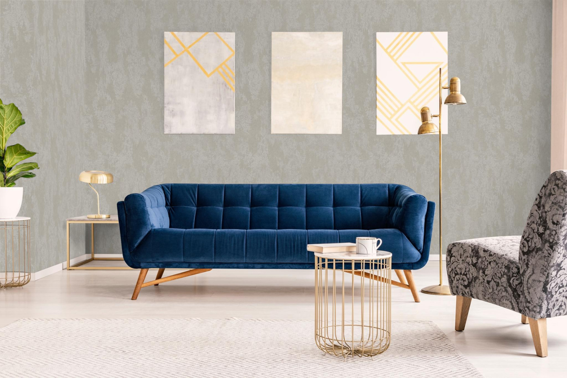 Обои Marburg Rainbow 3 34224 10,05×1,06 фото в интерьере