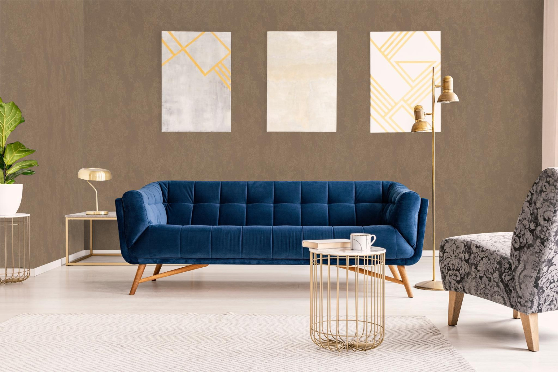 Обои Marburg Rainbow 3 34227 10,05×1,06 фото в интерьере