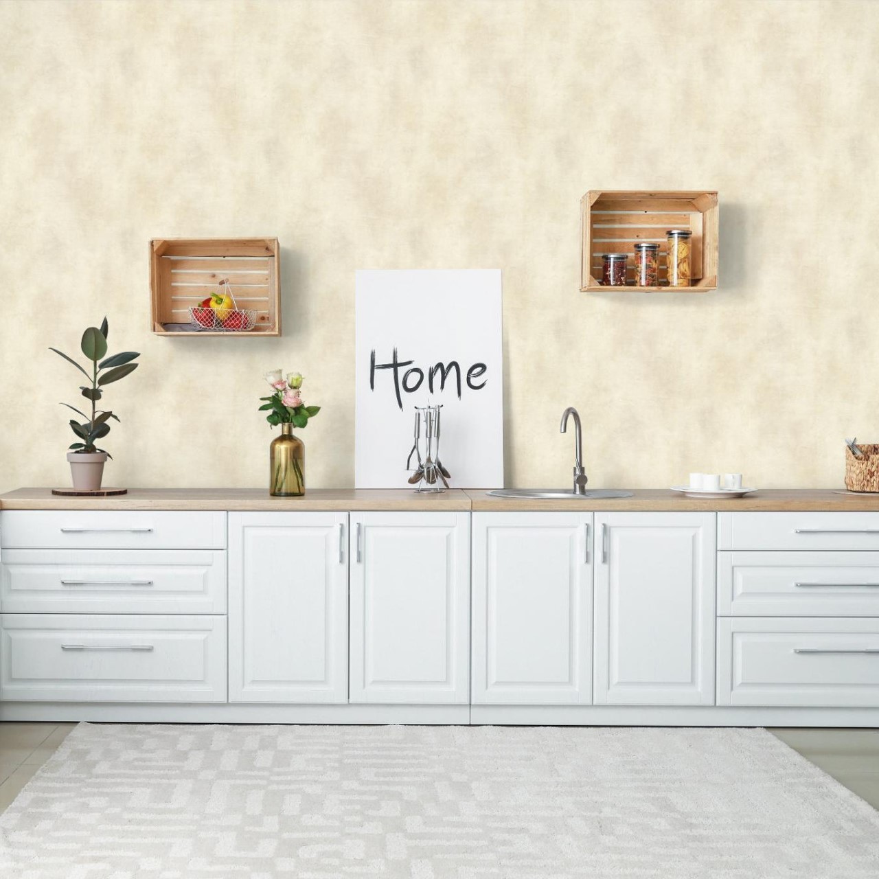 Обои Marburg Rainbow 3 59608 10,05×1,06 фото в интерьере