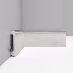 Плинтус Decomaster Ясень белый D235-84 2400×80×17