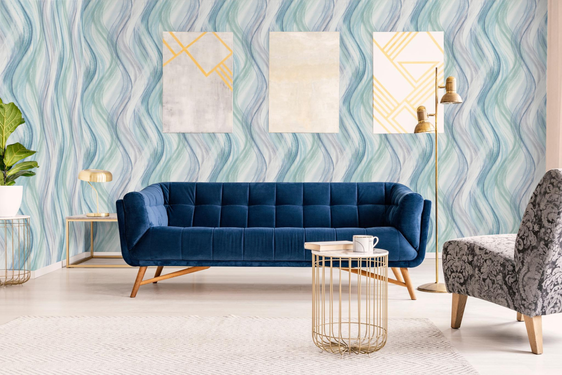 Обои Marburg Shades 32444 10,05×0,53 фото в интерьере