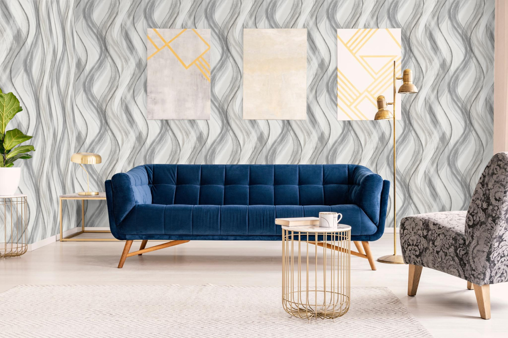 Обои Marburg Shades 32446 10,05×0,53 фото в интерьере