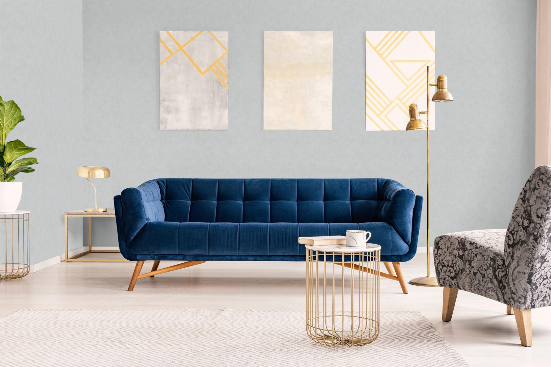 Обои Marburg Shades Iconic 32407 10,05×0,53 фото в интерьере