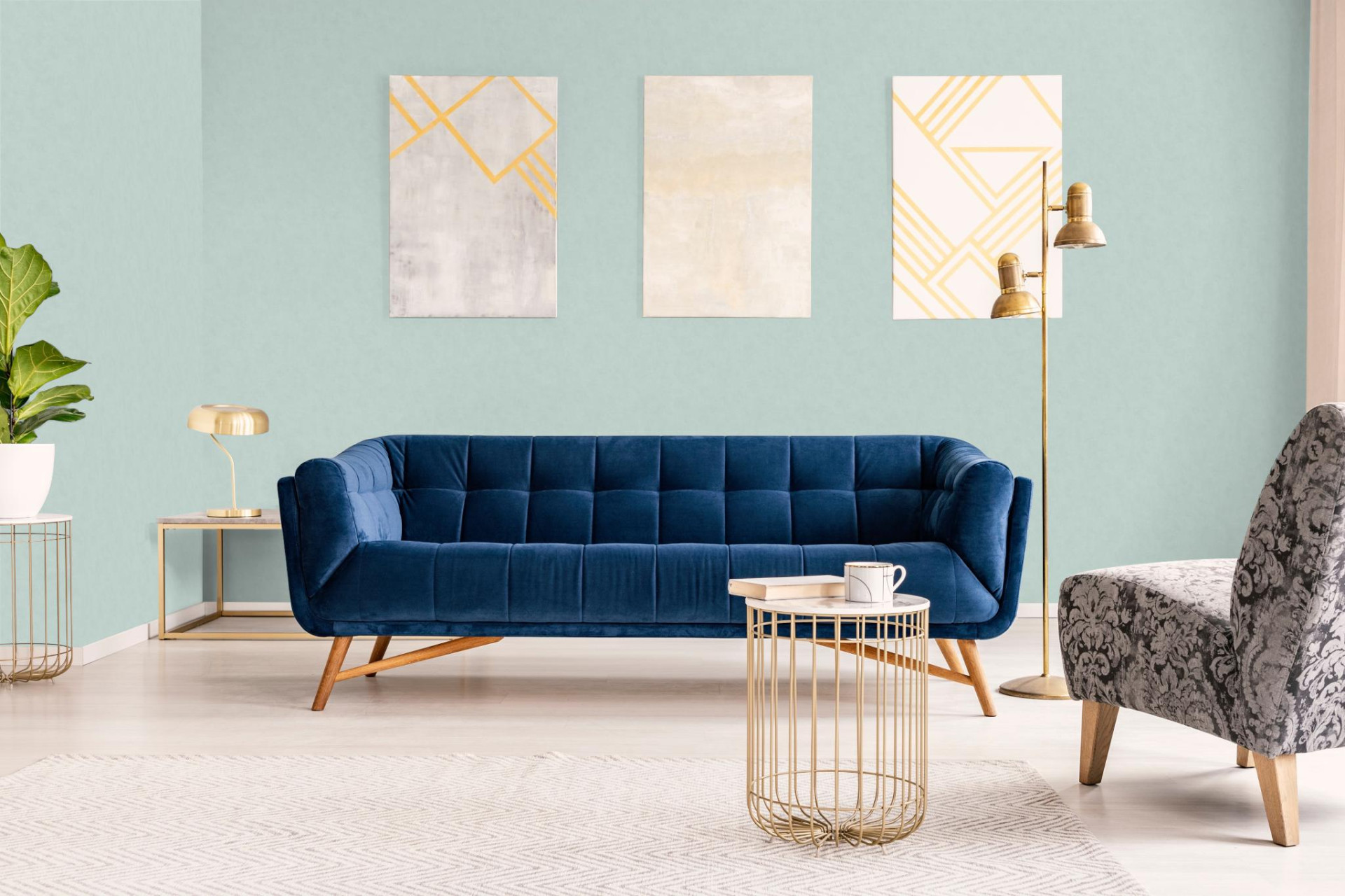 Обои Marburg Shades Iconic 32414 10,05×0,53 фото в интерьере