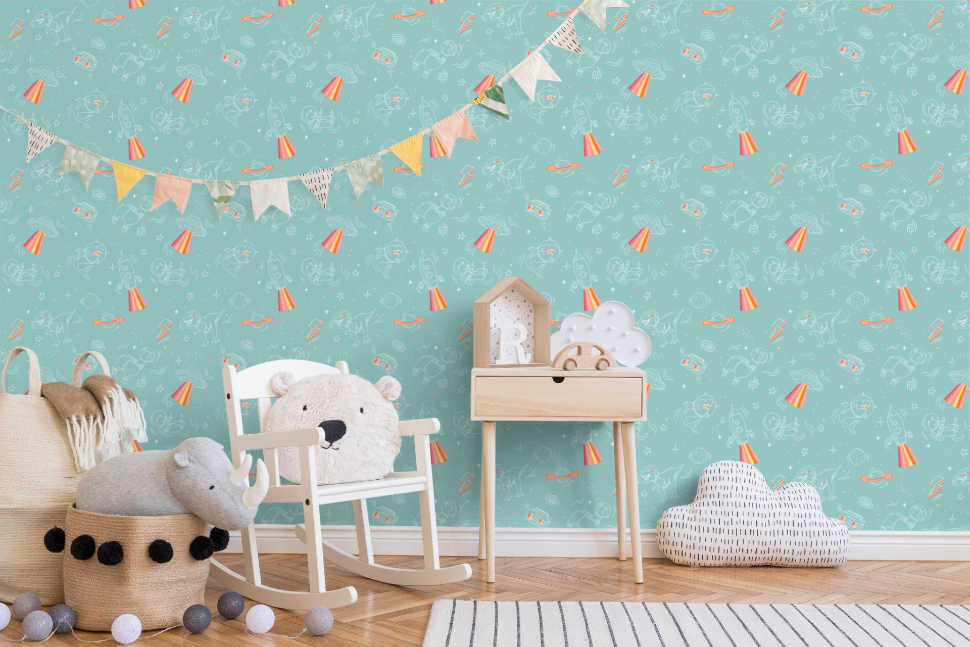 Обои Ugepa My Kingdom M36804 10,05×0,53 фото в интерьере