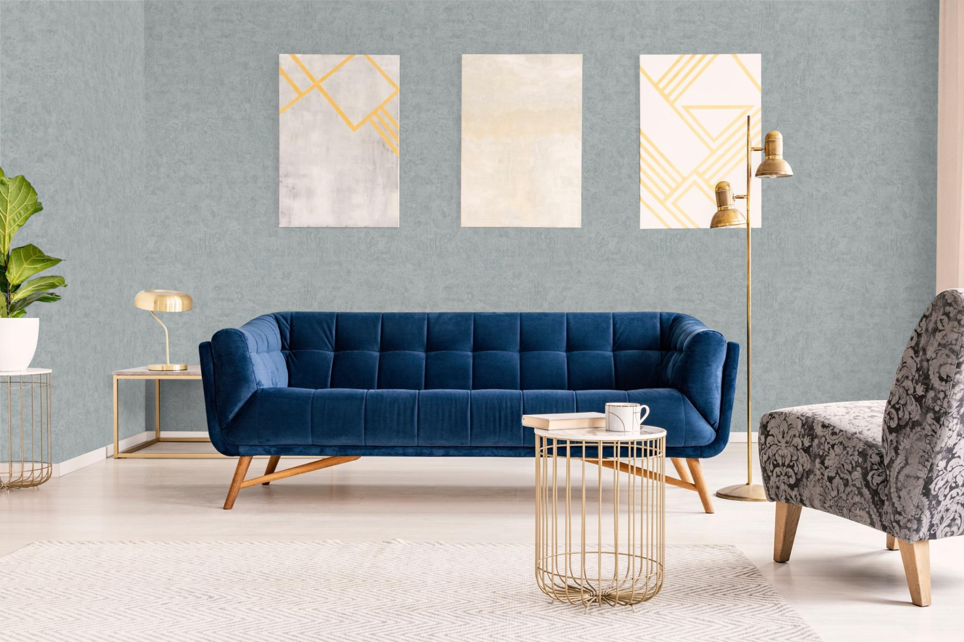 Обои Marburg Otaru 34573 10,05×1,06 фото в интерьере