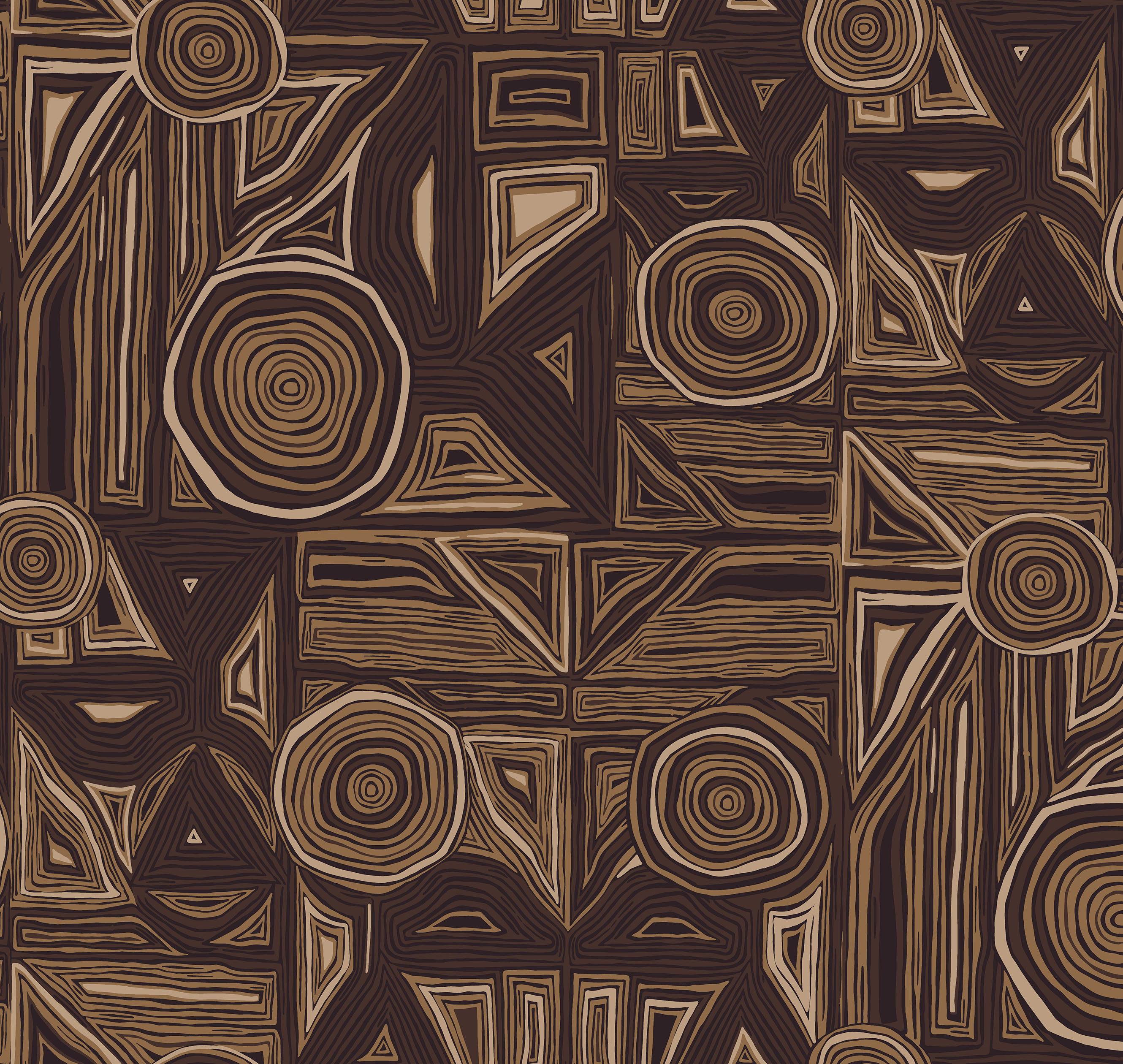 Обои Milassa Полинезия Маори PLZ1 010/1 10,05×1