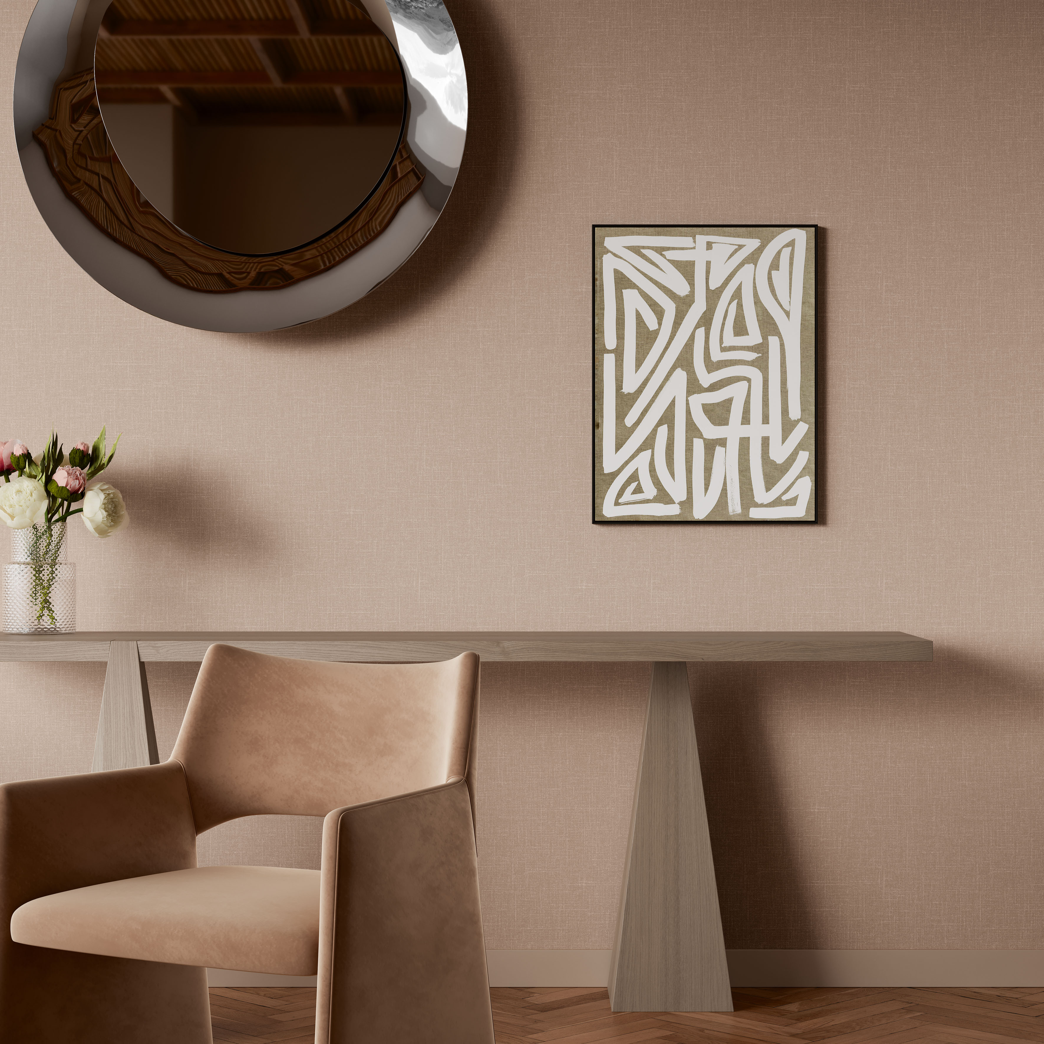 Обои Milassa Полинезия Мускат PLZ8 003 10,05×1 фото в интерьере