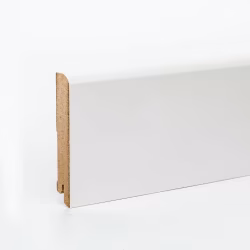 Плинтус МДФ ламинированный DeArtio White W02-100 2050×100×16