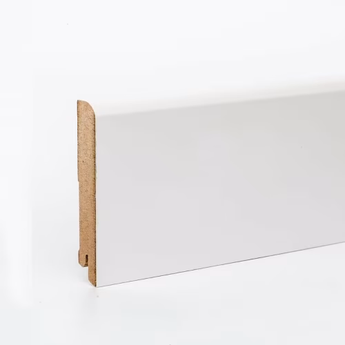 Плинтус МДФ ламинированный DeArtio White W02-100 2050×100×16