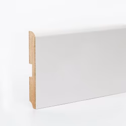 Плинтус МДФ ламинированный DeArtio White W02-120 2050×120×16