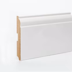 Плинтус МДФ ламинированный DeArtio White W04-120 2050×120×16