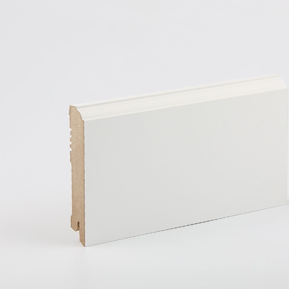Плинтус МДФ ламинированный DeArtio White W28-100 2050×100×16