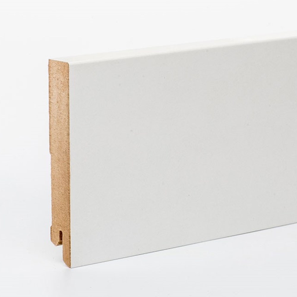 Плинтус МДФ ламинированный Арт Лайн белый 2050×100×16