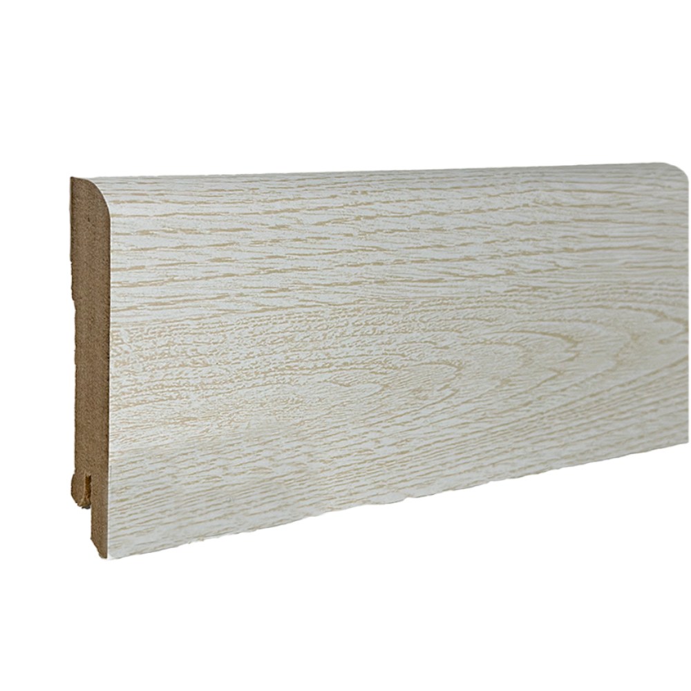 Плинтус МДФ ламинированный DeArtio Дуб кремовый B302-03 2050×80×16