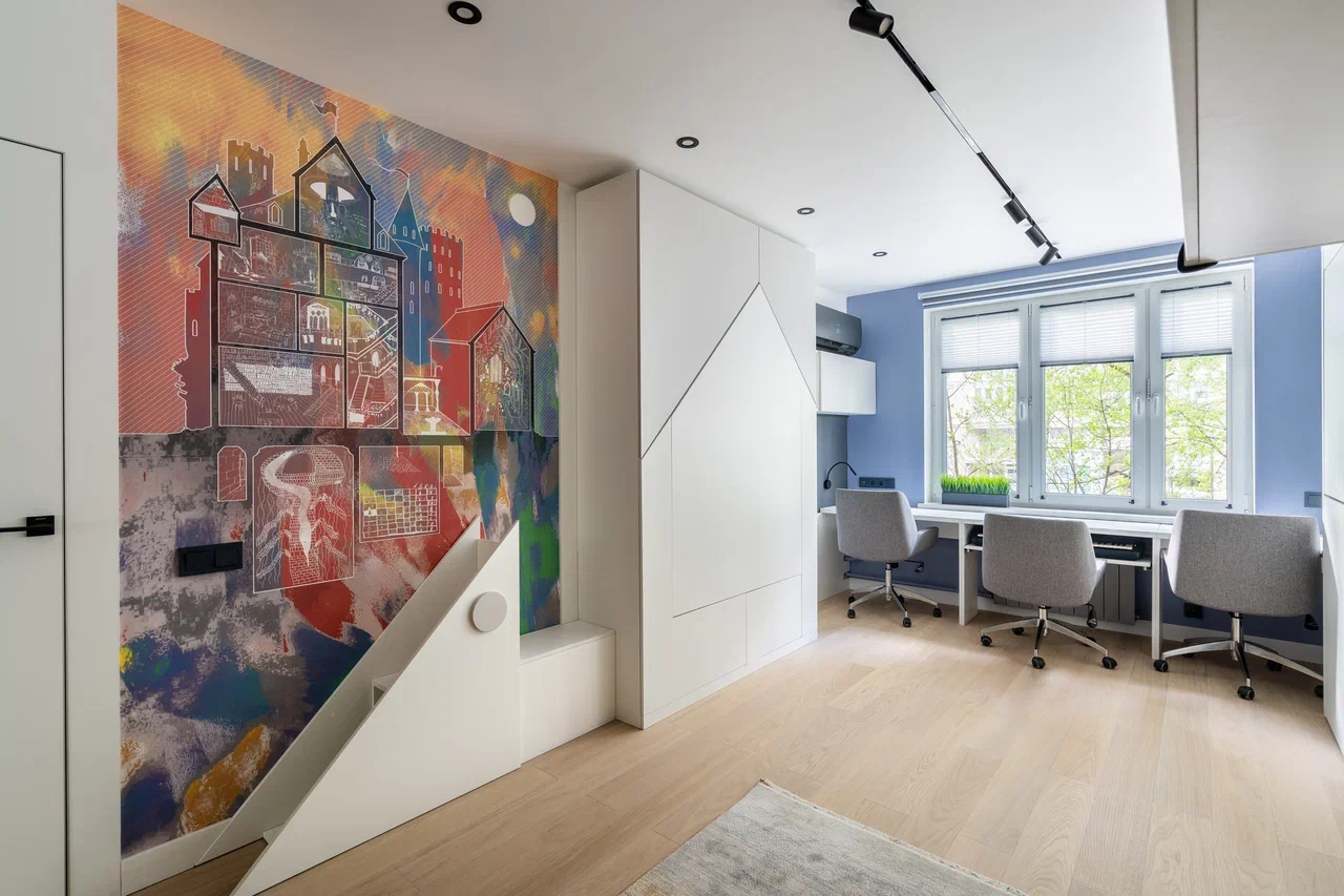 Композитная паркетная доска Quartz Parquet Классик Дуб испанский 404 400-1220×152×5 фото в интерьере