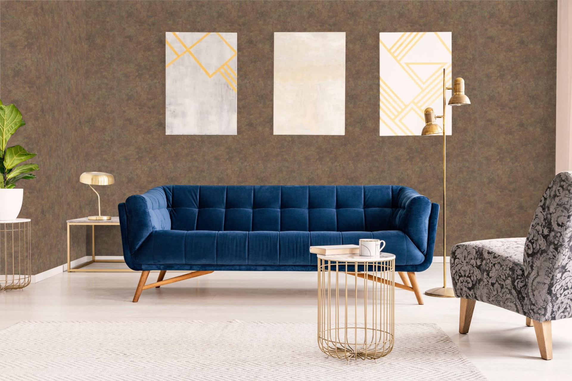 Обои Marburg Natural Opulence 33202 10,05×0,7 фото в интерьере