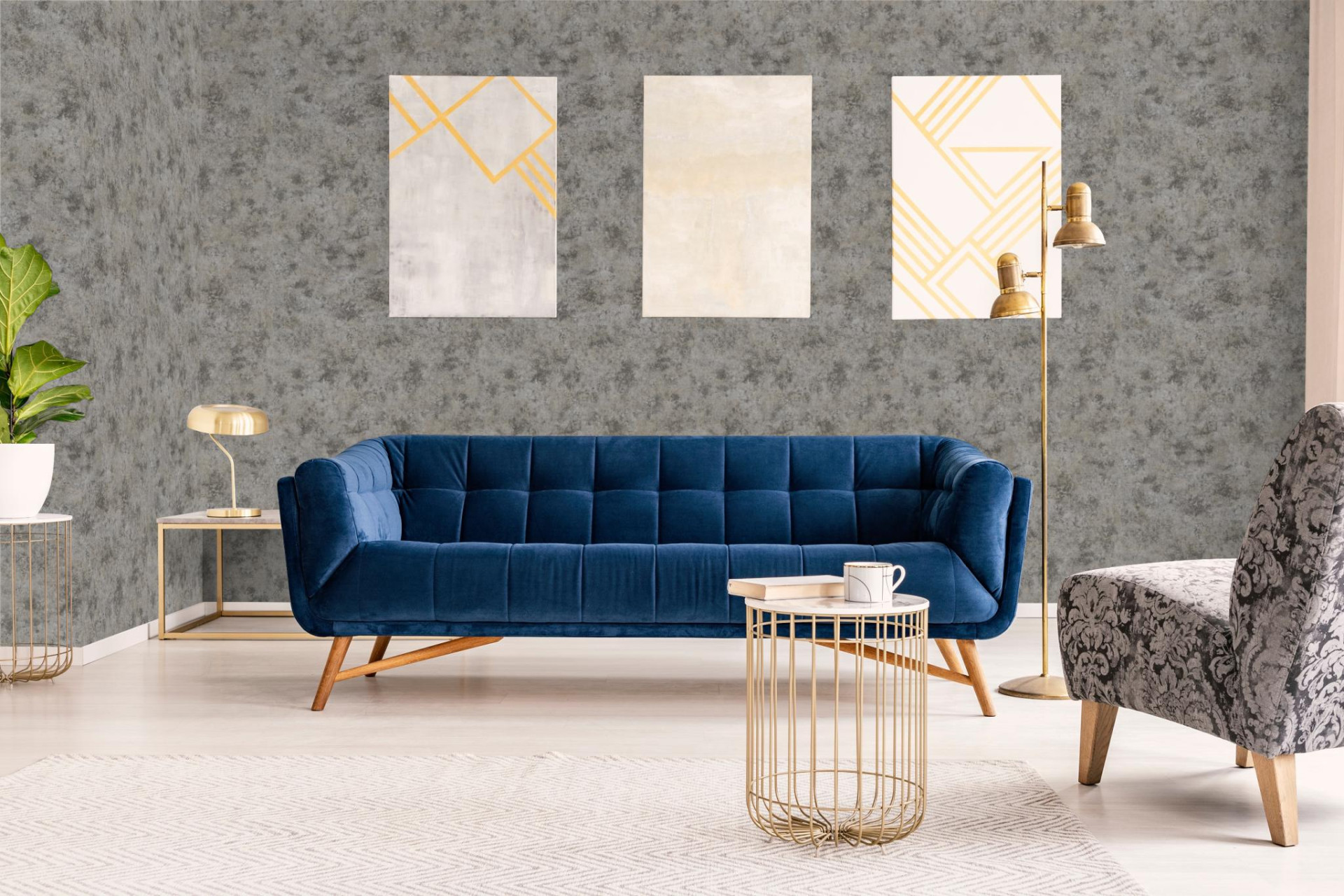 Обои Marburg Natural Opulence 33203 10,05×0,7 фото в интерьере