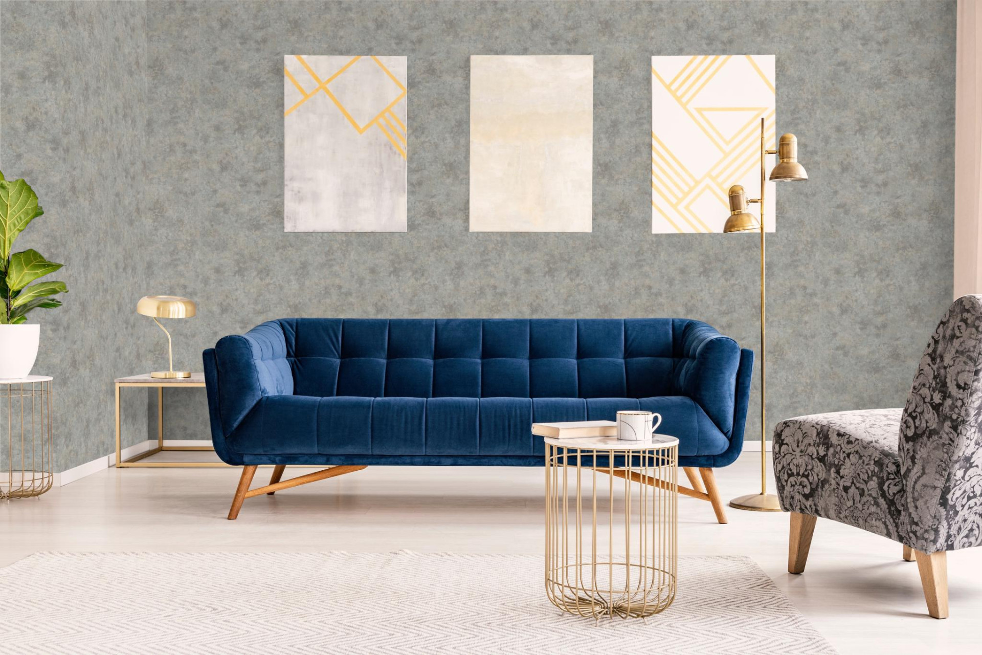 Обои Marburg Natural Opulence 33205 10,05×0,7 фото в интерьере