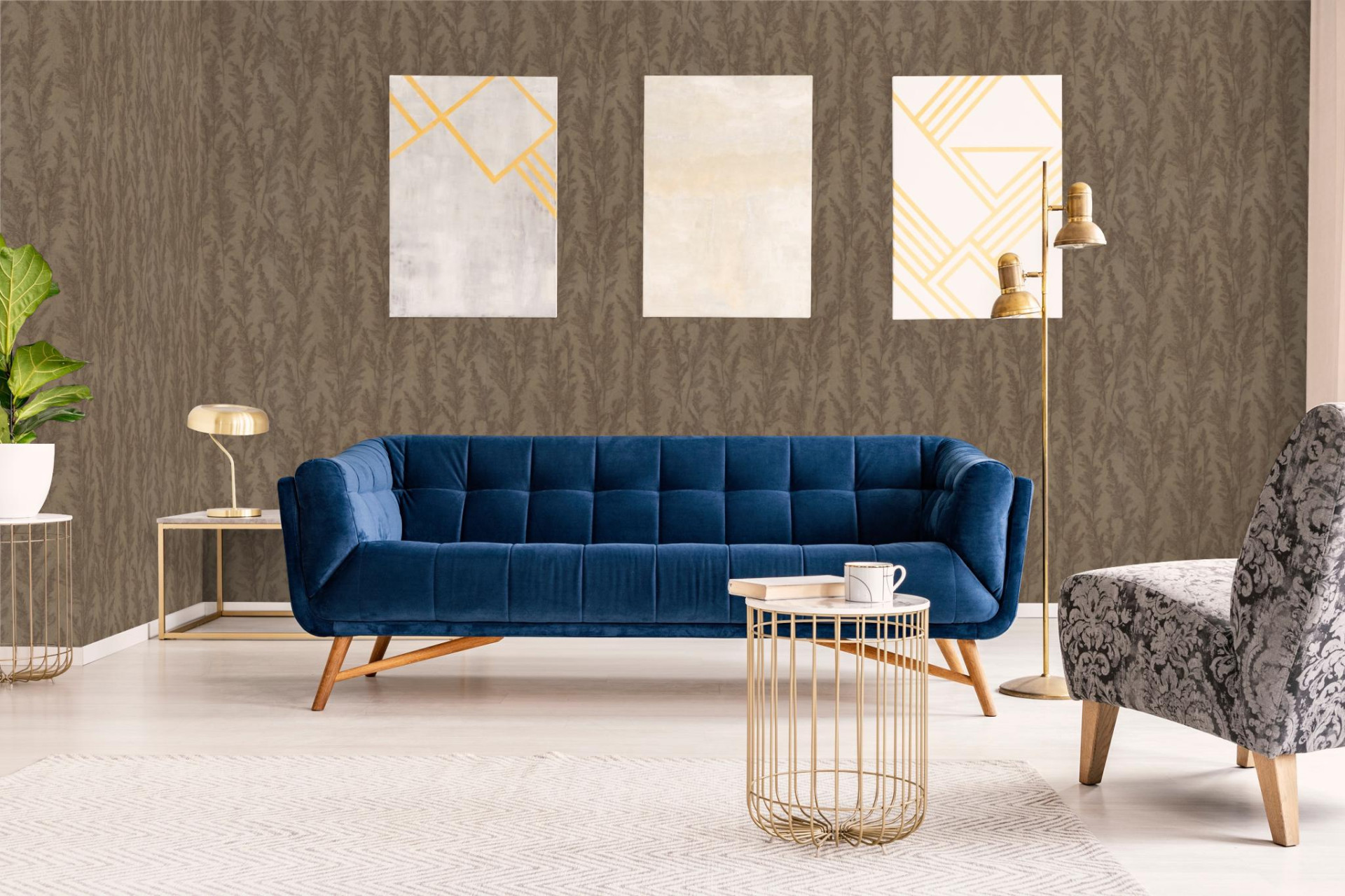 Обои Marburg Natural Opulence 33208 10,05×0,7 фото в интерьере