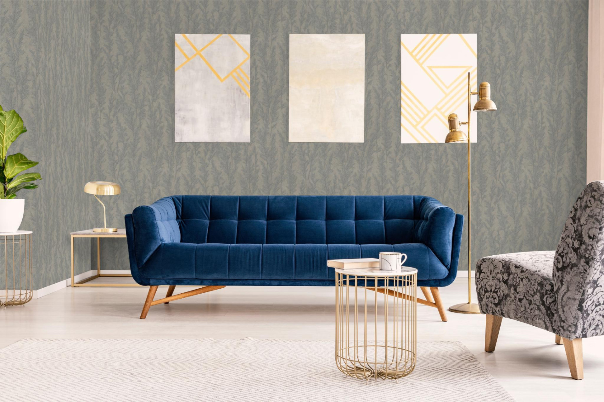 Обои Marburg Natural Opulence 33209 10,05×0,7 фото в интерьере