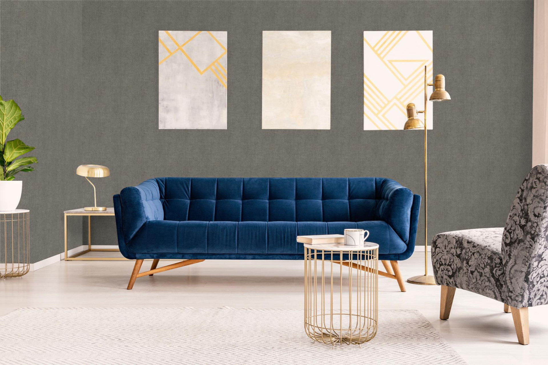 Обои Marburg Natural Opulence 33215 10,05×0,7 фото в интерьере