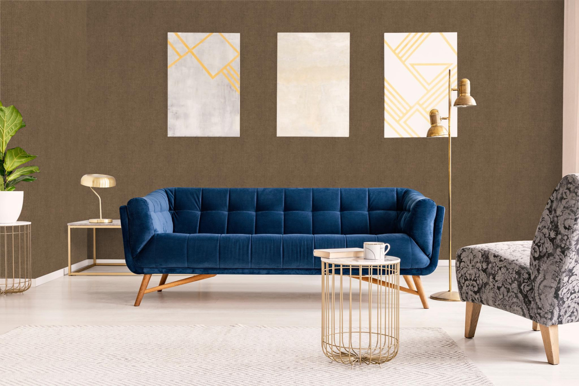 Обои Marburg Natural Opulence 33216 10,05×0,7 фото в интерьере