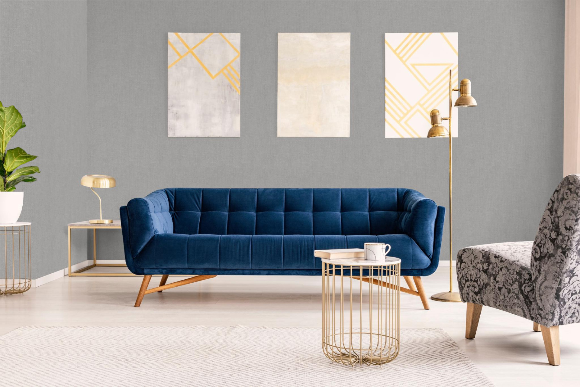 Обои Marburg Natural Opulence 33220 10,05×0,7 фото в интерьере