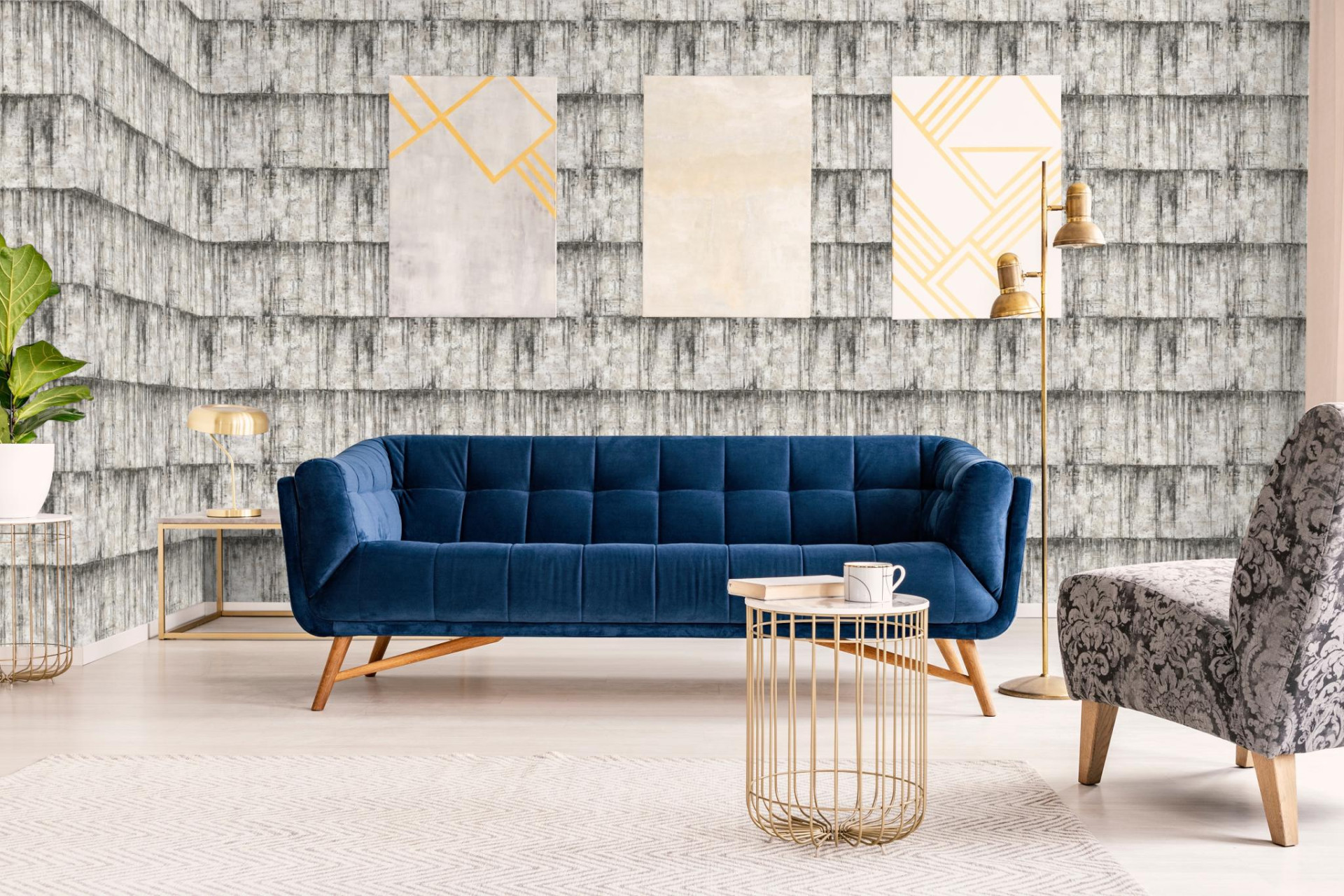 Обои Marburg Natural Opulence 33236 10,05×0,7 фото в интерьере