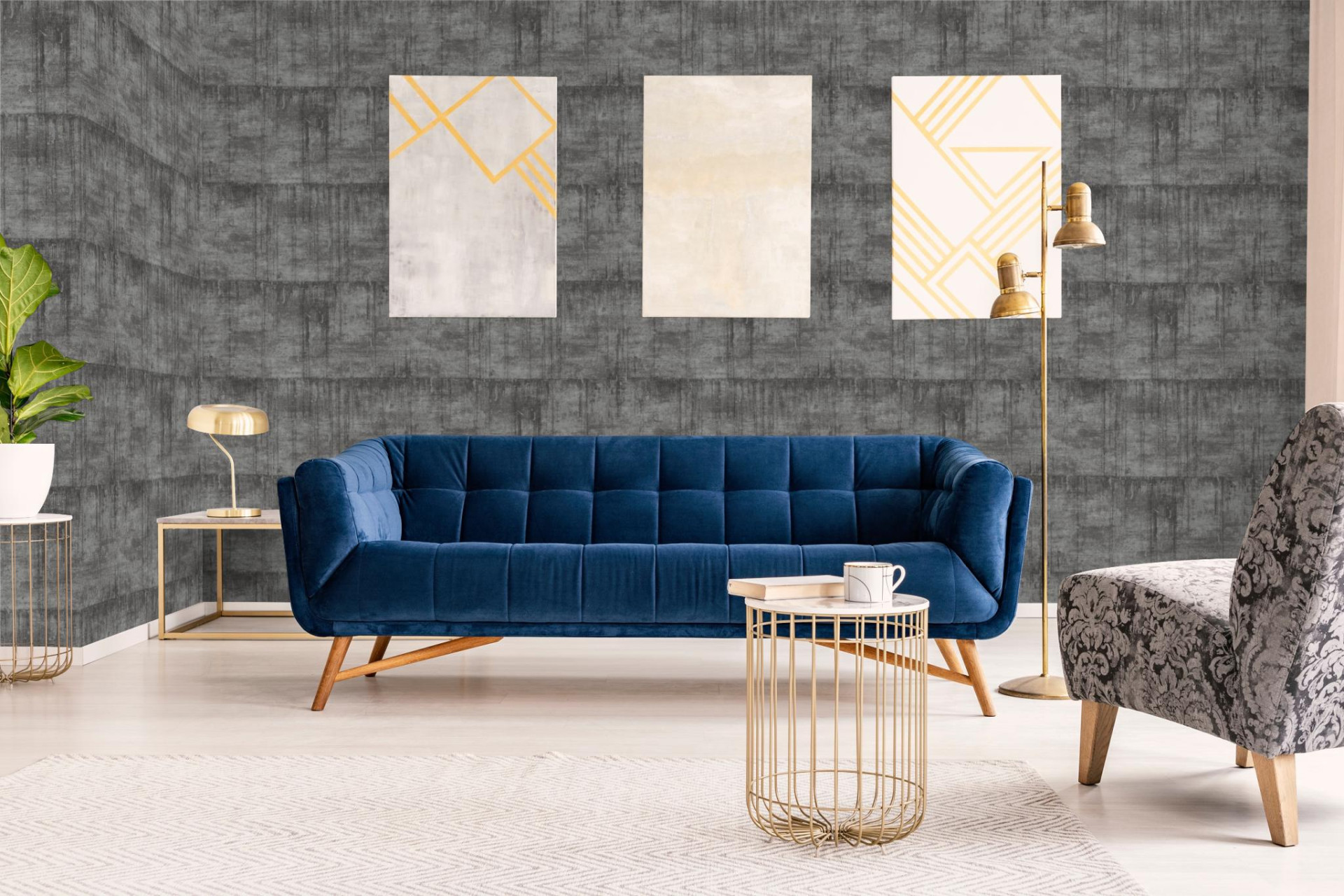 Обои Marburg Natural Opulence 33237 10,05×0,7 фото в интерьере