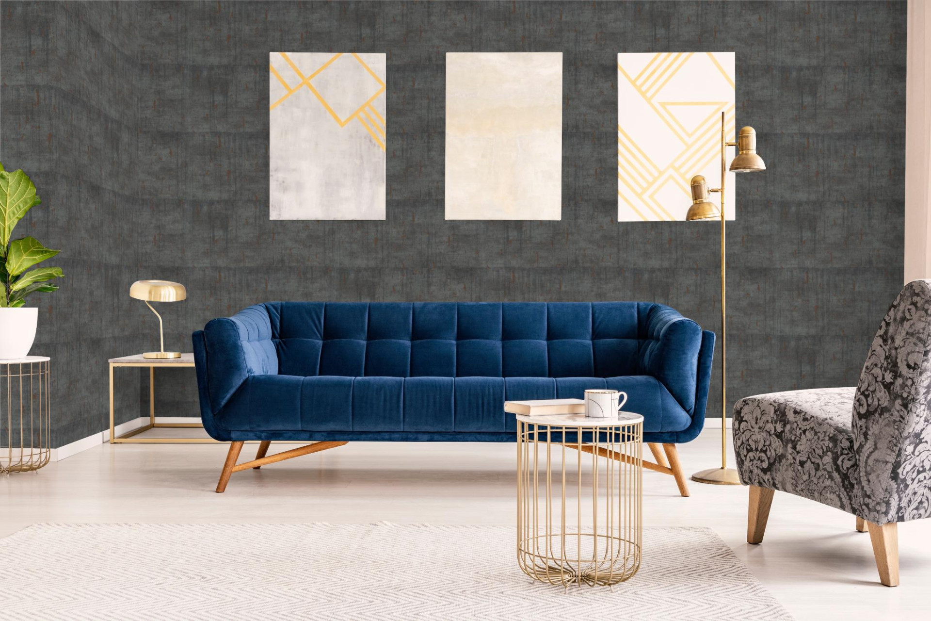 Обои Marburg Natural Opulence 33239 10,05×0,7 фото в интерьере