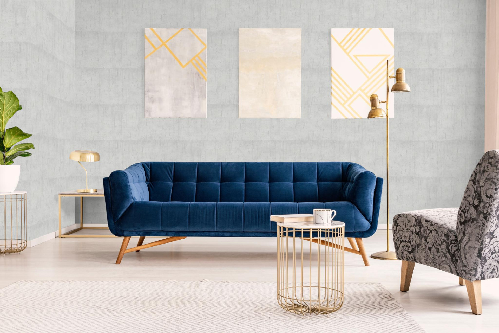 Обои Marburg Natural Opulence 33241 10,05×0,7 фото в интерьере