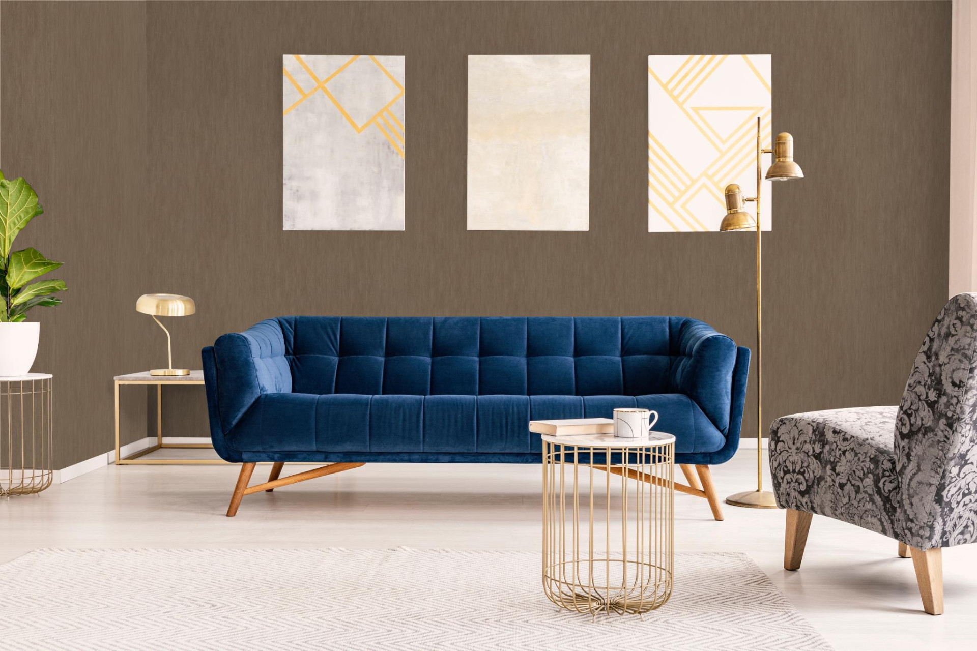 Обои Marburg Natural Opulence 33242 10,05×0,7 фото в интерьере