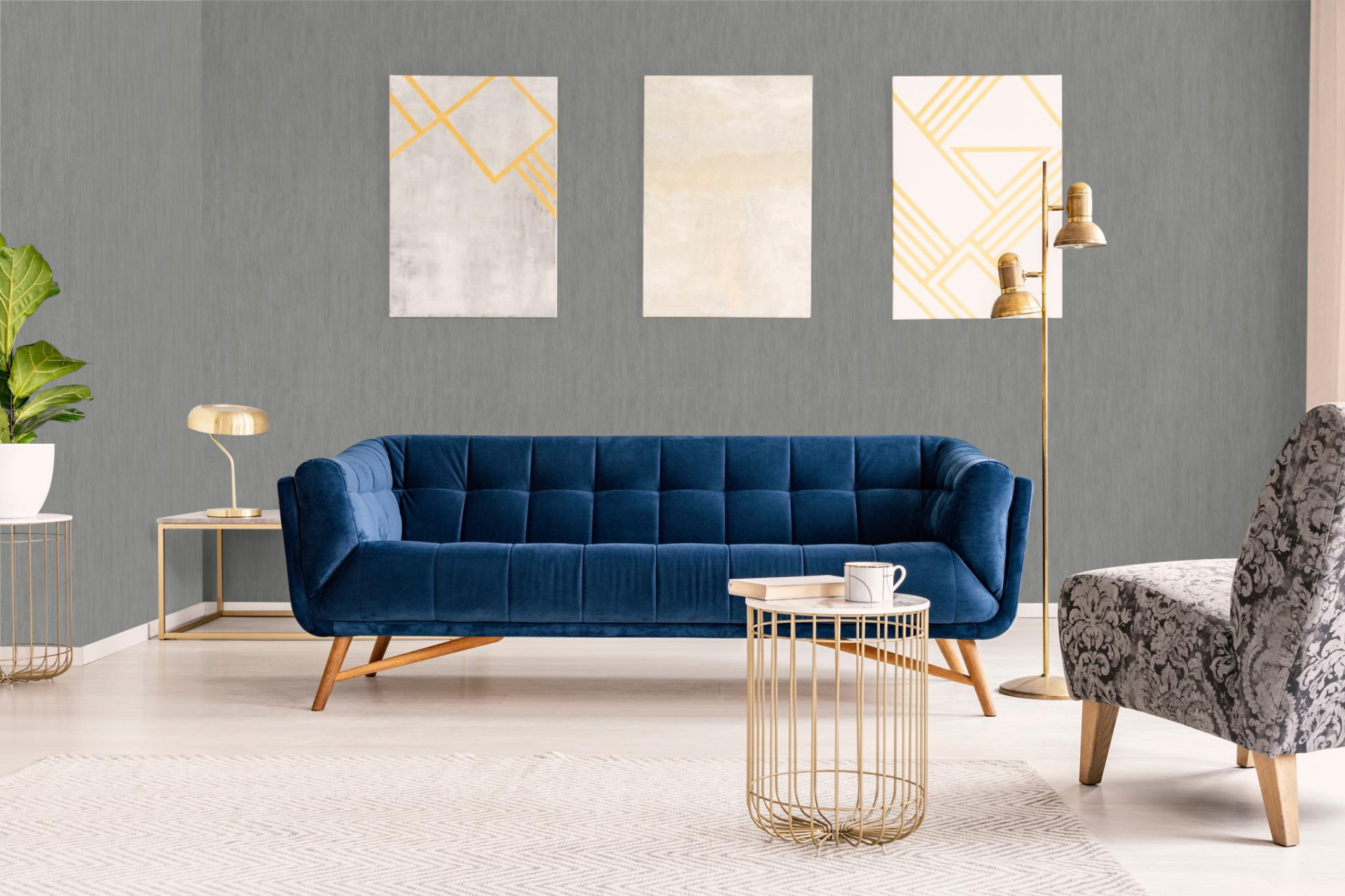 Обои Marburg Natural Opulence 33248 10,05×0,7 фото в интерьере