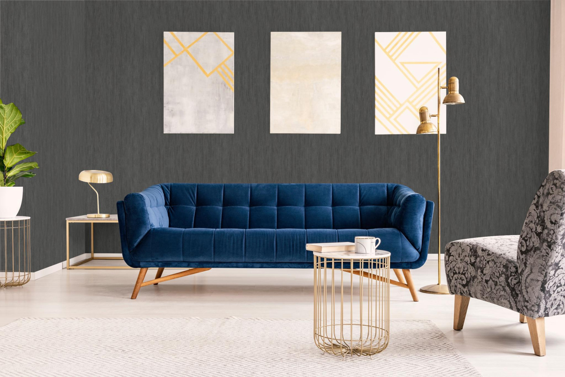 Обои Marburg Natural Opulence 33250 10,05×0,7 фото в интерьере