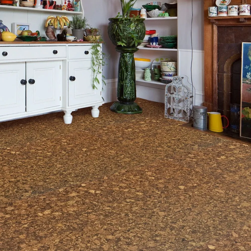 Пробковый пол замковый Easycork Кордоба 910×300×10 фото в интерьере