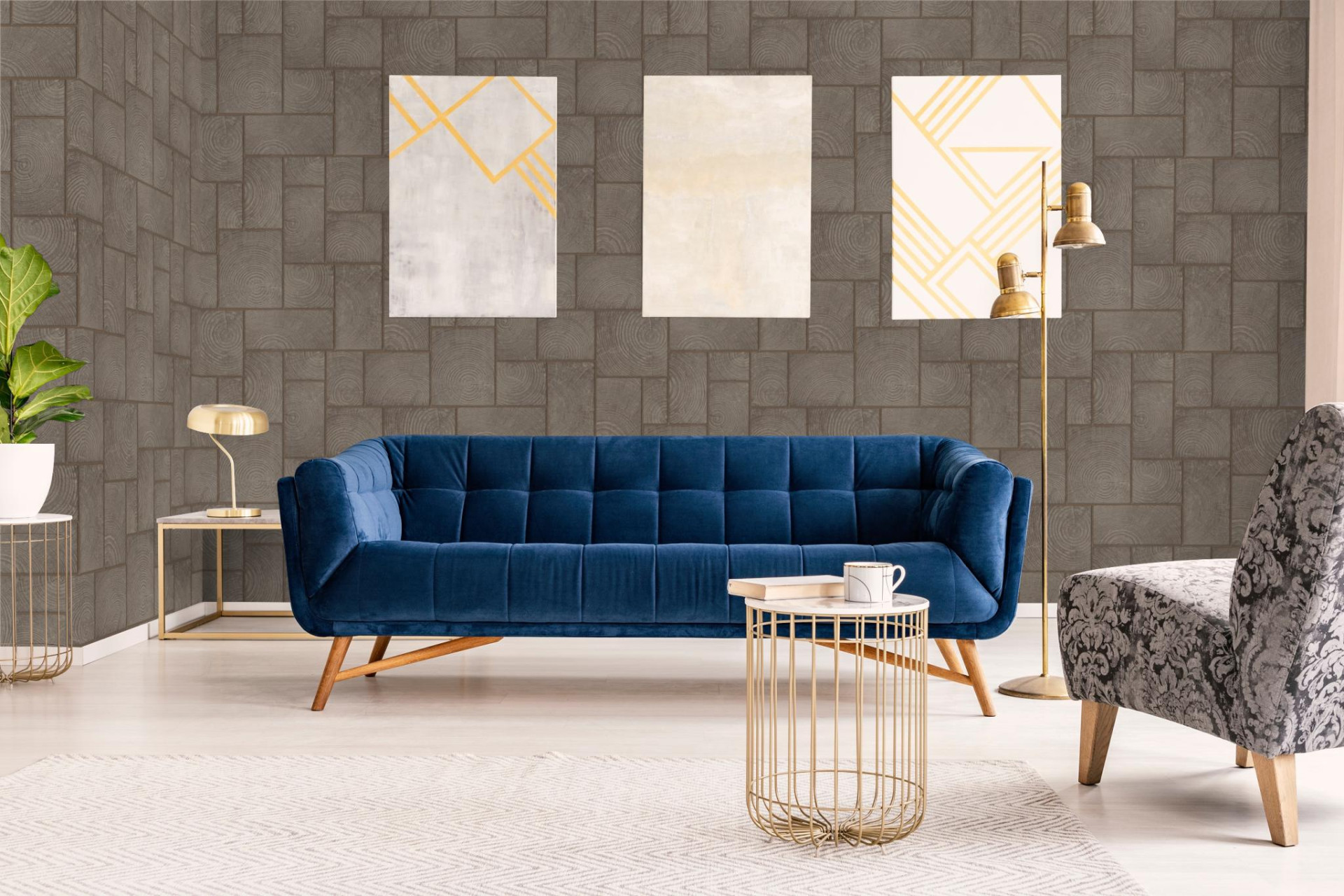 Обои Marburg Natural Opulence 33251 10,05×0,7 фото в интерьере