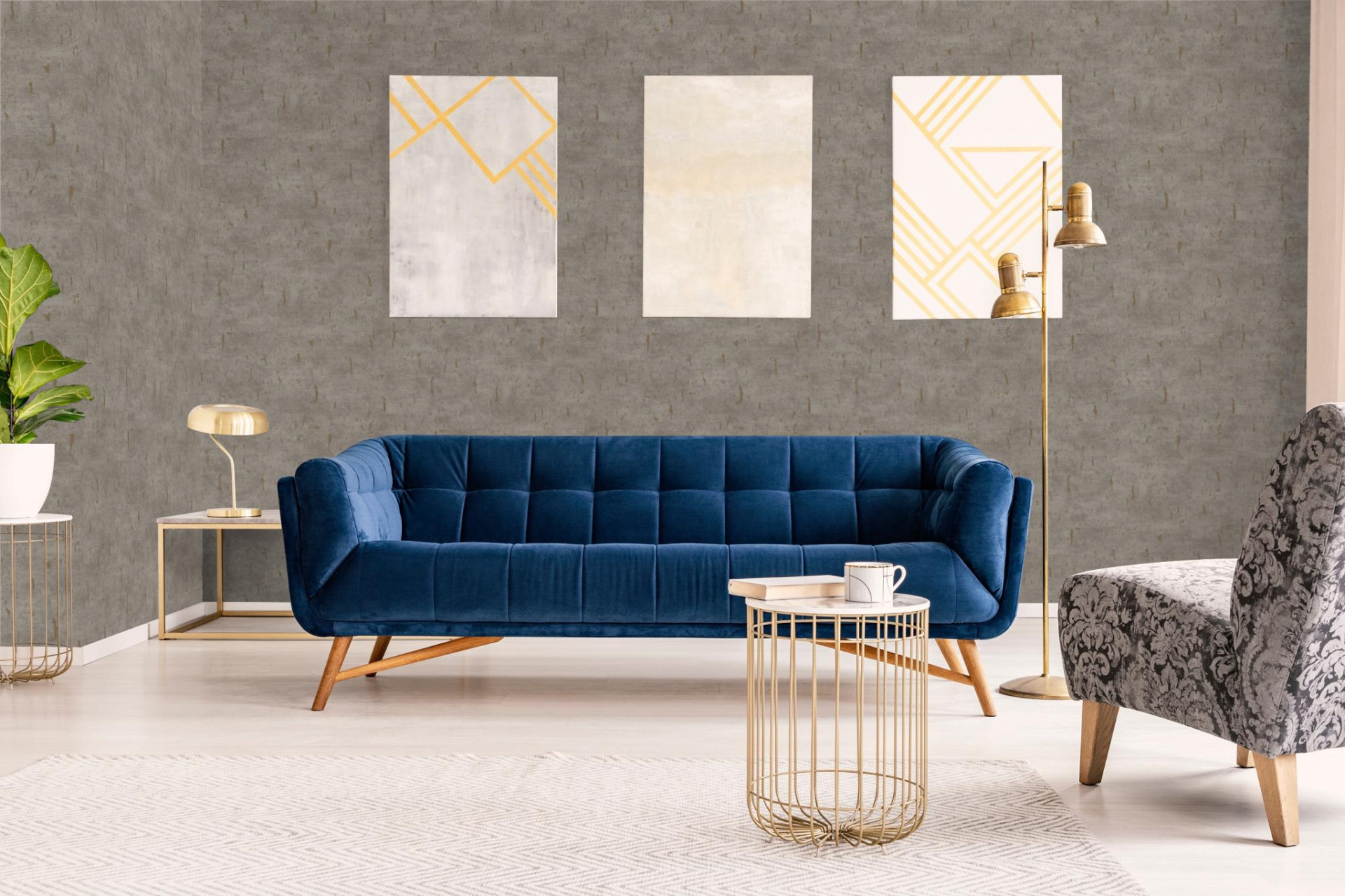 Обои Marburg Natural Opulence 33256 10,05×0,7 фото в интерьере