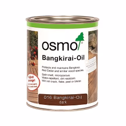 Масло для террас Osmo Terrassen-Ole цвет 016 Темное Бангкирай шелковисто-матовое 0,22 л