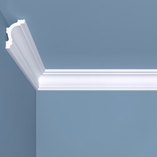 Потолочный плинтус под покраску Bello Deco K8 2000×30×45
