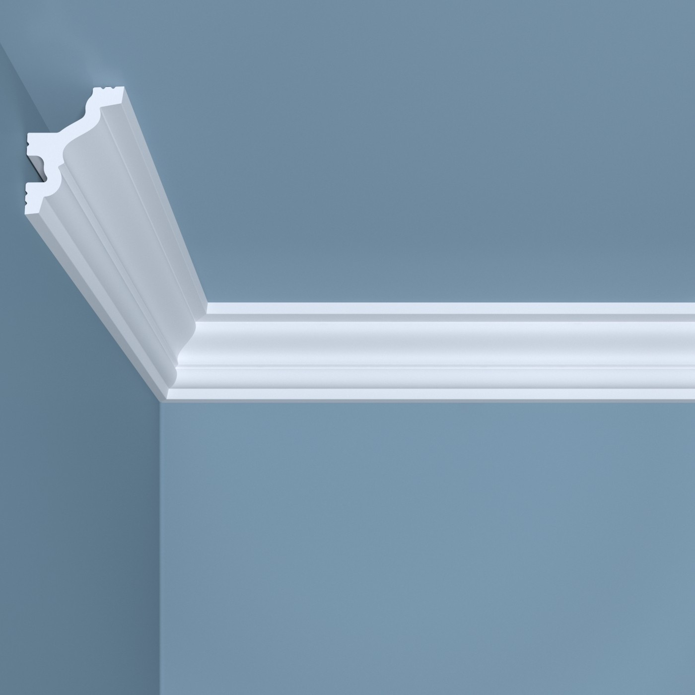 Потолочный плинтус под покраску Bello Deco K7 2000×35×45