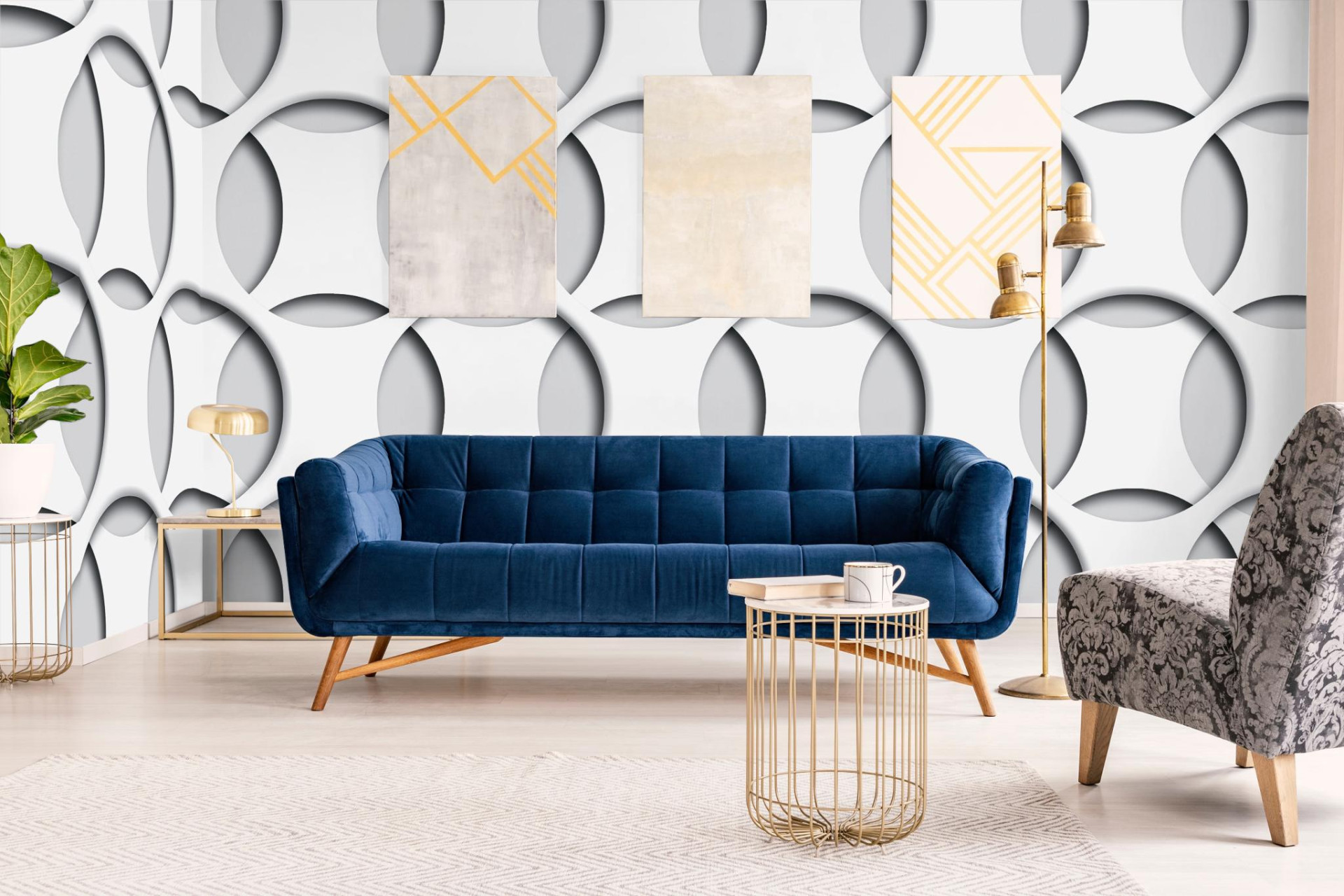 Панно Marburg Smart Art 46785 2,7×1,06 фото в интерьере